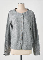 Gilet manches longues gris GRIFFON pour femme seconde vue