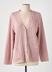 Gilet manches longues rose GRIFFON pour femme seconde vue