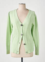 Gilet manches longues vert LOU LOU BY NALO pour femme seconde vue