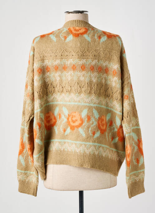 Gilet manches longues beige J S MILLENIUM pour femme