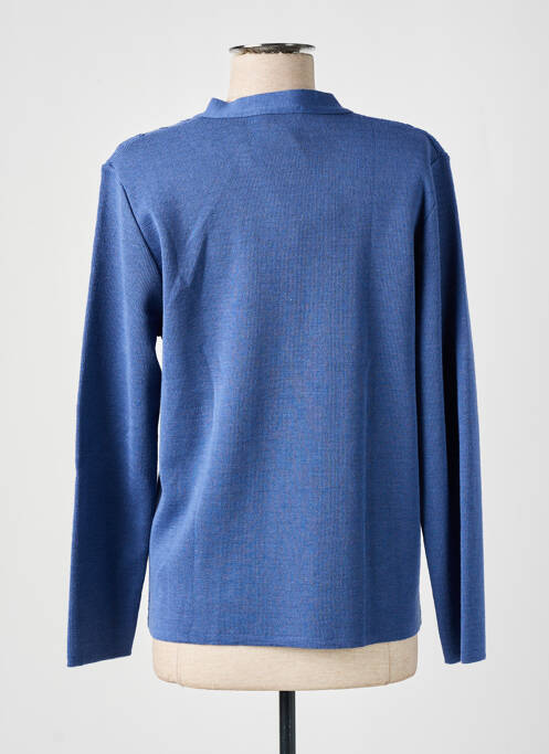 Gilet manches longues bleu GRIFFON pour femme