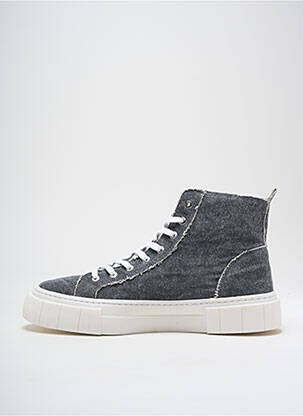 Baskets matière lisse talon de 4 à 6cm gris REGARD femme