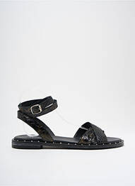 Sandales/nu pieds chiquet talon plat jusqu'à 3cm noir REGARD femme