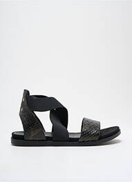 Sandales/nu pieds bout ouvert talon plat jusqu'à 3cm noir REGARD femme