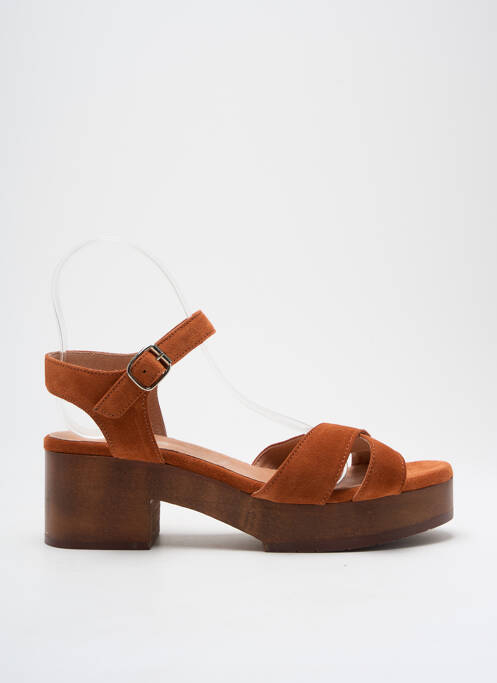 Sandales/Nu pieds orange ADIGE pour femme