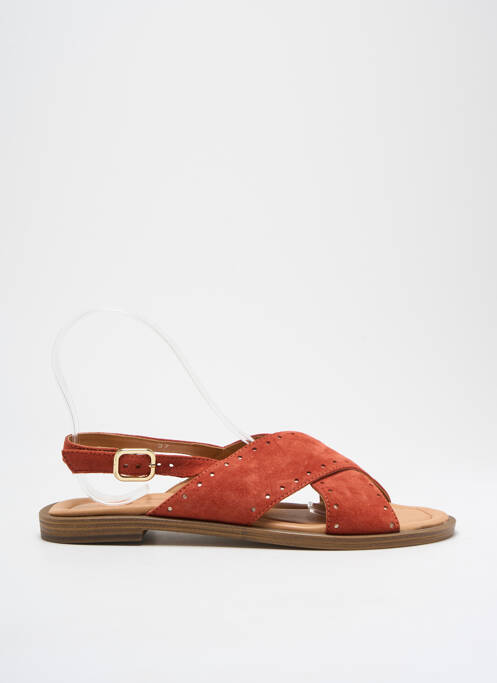 Sandales/Nu pieds orange ALIWELL pour femme