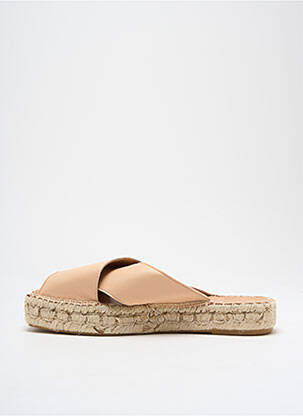 Espadrilles tissage satiné talon plat jusqu'à 3cm beige PÖLKA femme