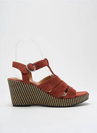 Sandales/nu pieds talon compensé talon de 4 à 6cm rouge ADIGE femme