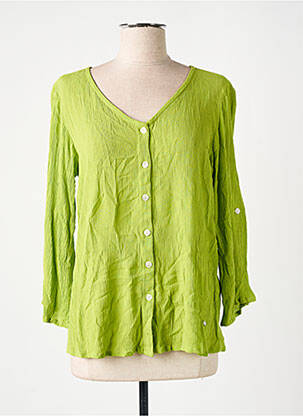 Gilet manches longues manches 3/4 vert AGATHE & LOUISE femme