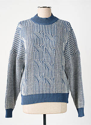Pull stretch manches longues bleu MERI & ESCA femme