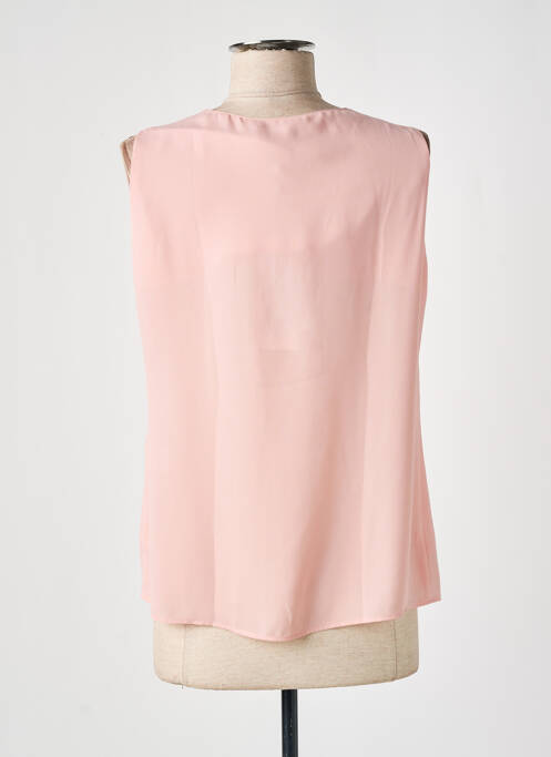 Top coupe fluide sans manche rose GREGORY PAT femme