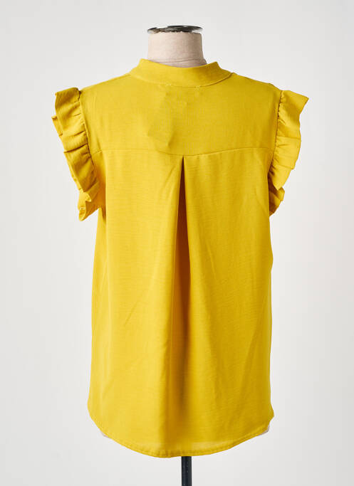 Blouse manches courtes manches courtes jaune ESPERANCE femme