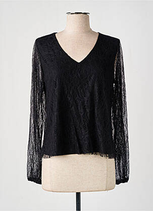 Top coupe fluide manches longues noir TIFFOSI femme
