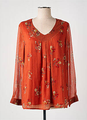 Blouse orange GRIFFON pour femme