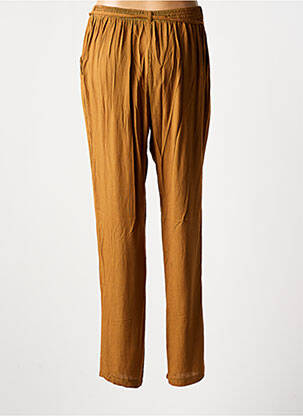 Pantalon droit taille élastique taille normale marron GRIFFON femme