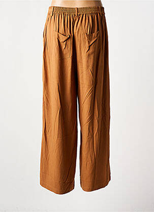 Pantalon large coupe fluide taille normale marron AGATHE & LOUISE femme