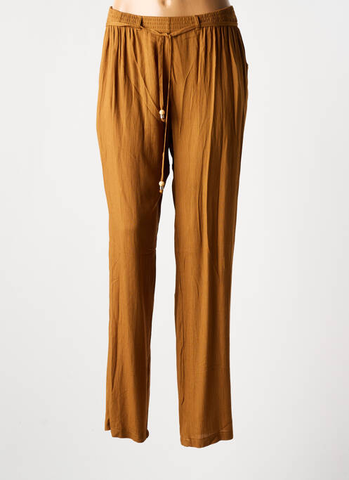 Pantalon droit marron GRIFFON pour femme