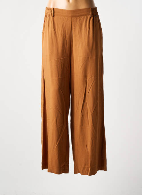 Pantalon large marron AGATHE & LOUISE pour femme