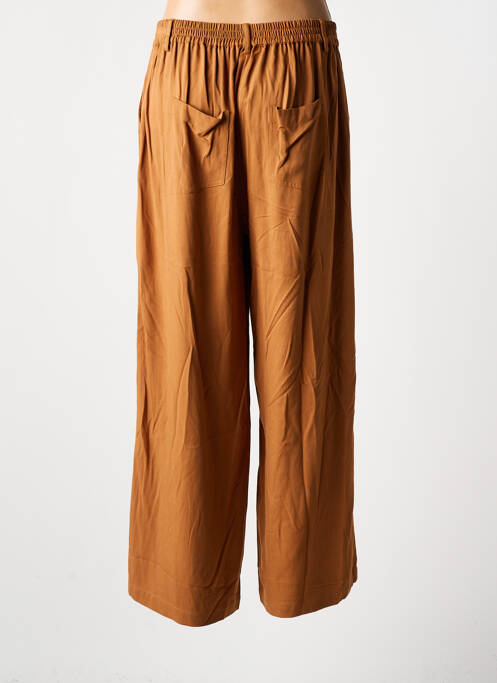 Pantalon large marron AGATHE & LOUISE pour femme
