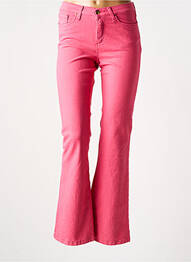 Jeans bootcut stretch taille basse rose LCDN femme