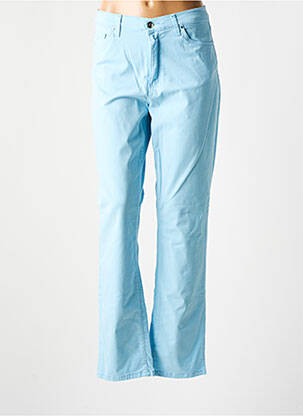 Pantalon slim tissage popeline taille normale bleu LCDN femme