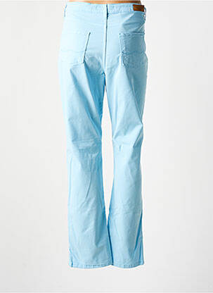 Pantalon slim tissage popeline taille normale bleu LCDN femme