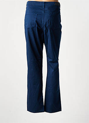 Pantalon slim tissage popeline taille normale bleu LCDN femme