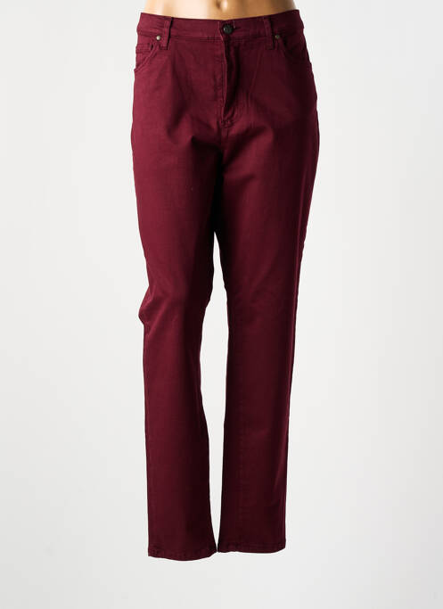 Pantalon slim rouge LCDN pour femme