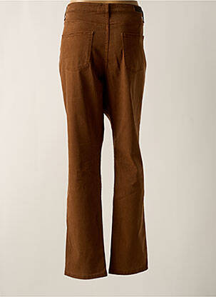 Pantalon slim taille haute taille haute marron LCDN femme