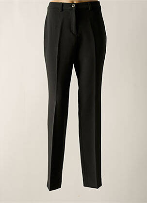 Pantalon droit tissage crêpe taille normale vert LCDN femme