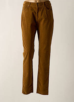 Pantalon slim stretch taille normale marron LCDN femme
