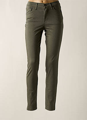 Pantalon slim taille haute taille haute vert LCDN femme