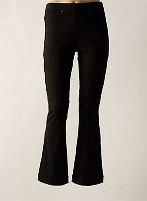 Pantalon flare stretch taille haute noir LCDN femme