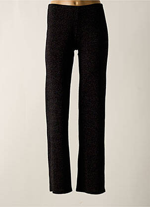Pantalon large coupe fluide taille haute noir LE SINGE DE JULIE femme