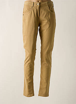 Pantalon slim stretch taille normale beige ELLE EST OU LA MER femme