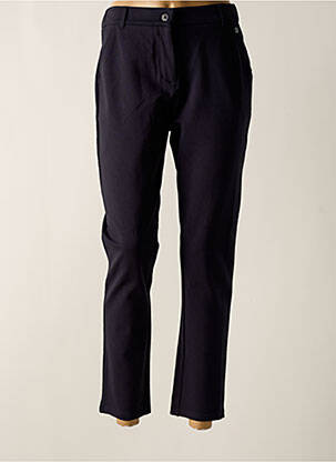 Pantalon 7/8 stretch taille normale bleu ELLE EST OU LA MER femme