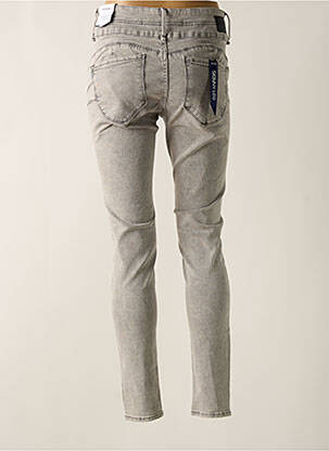 Jeans skinny push-up taille haute gris TIFFOSI femme