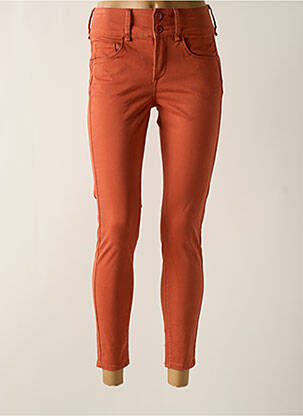 Pantalon 7/8 taille haute taille haute orange TIFFOSI femme