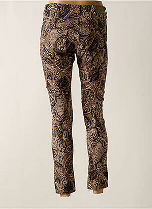 Pantalon 7/8 stretch taille normale marron PLACE DU JOUR femme