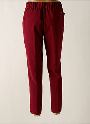 Pantalon 7/8 stretch taille normale rouge LCDN femme