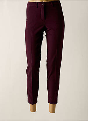 Pantalon 7/8 taille haute taille haute violet LCDN femme