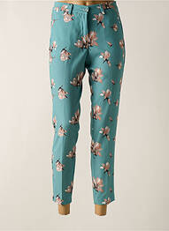 Pantalon 7/8 stretch taille normale bleu LCDN femme