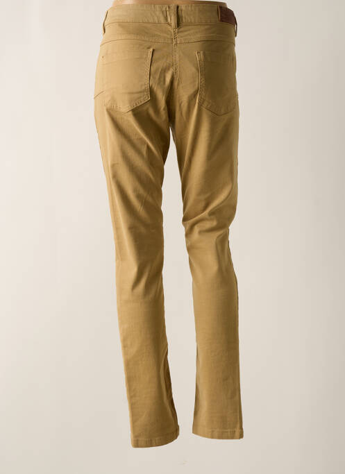 Pantalon slim beige ELLE EST OU LA MER pour femme