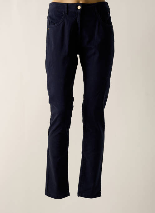 Pantalon slim bleu ELLE EST OU LA MER pour femme