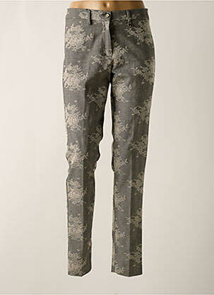 Pantalon slim taille haute taille haute gris LCDN femme