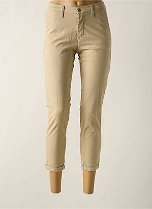 Pantalon 7/8 stretch taille normale vert LCDN femme