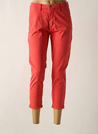 Pantalon 7/8 stretch taille normale orange LCDN femme