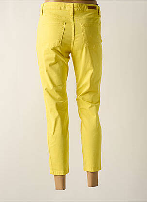 Pantalon 7/8 stretch taille normale jaune LCDN femme