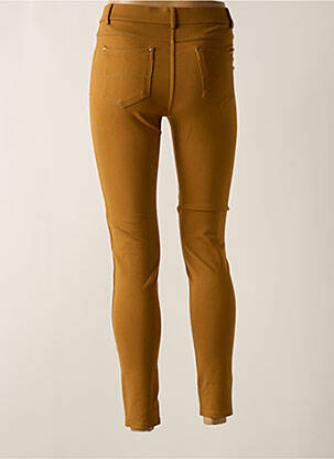 Pantalon 7/8 stretch taille normale jaune LCDN femme