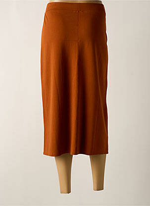 Jupe courte coupe droite orange AGATHE & LOUISE femme